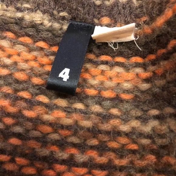 H&M Cardigan Women’s Size S Open Front w/ Waist Tie Belt Multicolored - Picture 5 of 5